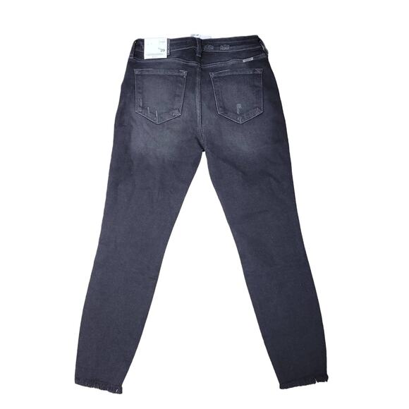 KanCan High Rise Leo Ankle Skinny Dark Grey Hem Jeans Women Sz 11/29 KC9216DG - Picture 2 of 7